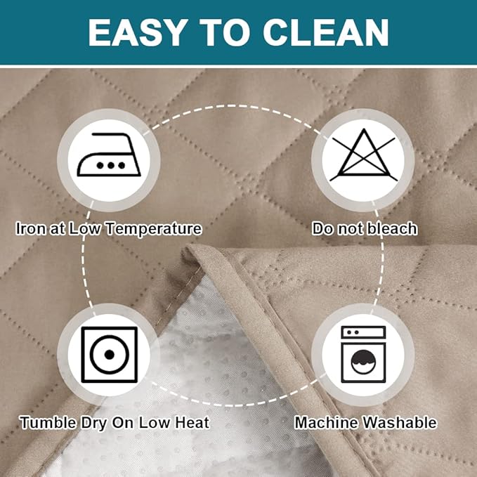 Turquoize 100% Waterproof Sofa Covers Chair Cover Slipcover Couch Protector Triple Non-Slip Sofa Slipcover for 1 Cushion Furniture Protector for Pets, Kids,Dog (Chair 23", Khaki)