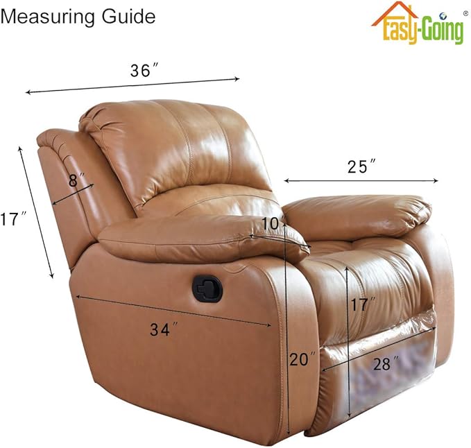 Easy-Going Oversized Recliner Cover Reversible Couch Cover Sofa Cover for Living Room Water Resistant Furniture Protector with Elastic Straps for Pets Dog (Oversized Recliner, Brown/Beige)
