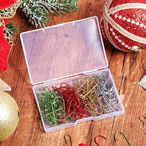 Hotop 120 Pcs Halloween Ornament Hooks Gold Silver Red Green Hanger - Image 7