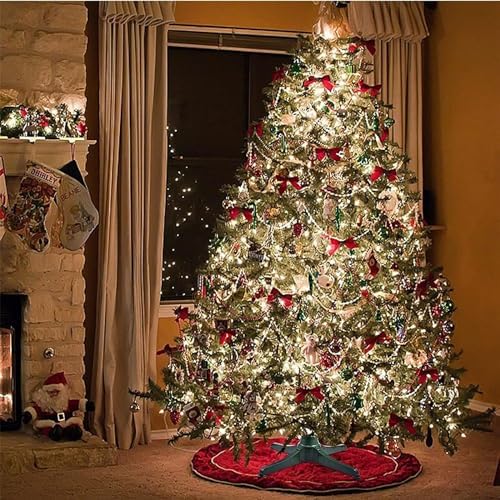 Heavy Duty Rotating Christmas Tree Stand - 360° Base for Artificial Trees Up to 9.8 Feet (3M) Tall - Sturdy & Easy to Use, Perfect for Holiday Decor - Image 7