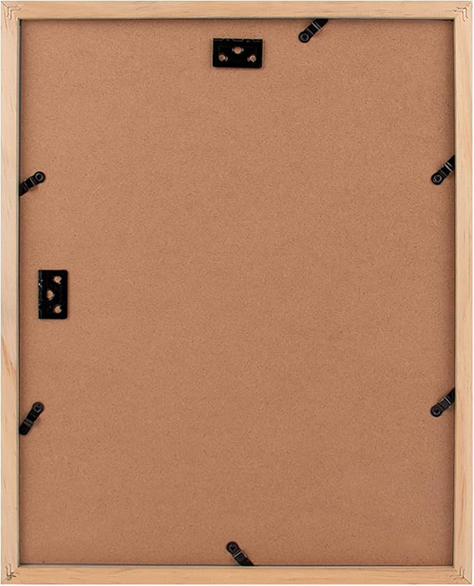 Golden State Art, 11x14 Distressed Brown Wooden Frame with White Mat - Displays Five 4x6 Photos - Tempered Glass - Wall Mounting, Portrait, Set of 2