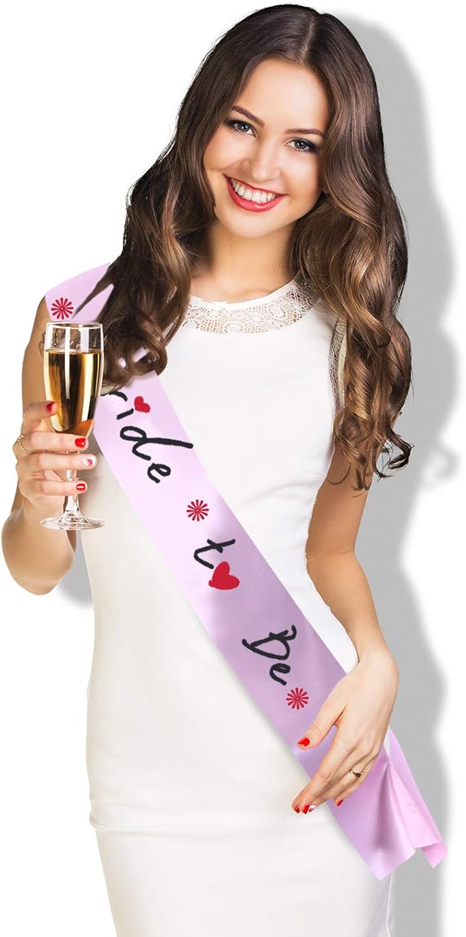 Patelai 12 Pieces Blank Satin Sashes Plain Sashes Party Accessory for Graduation Wedding Party DIY Supplies(Pink)