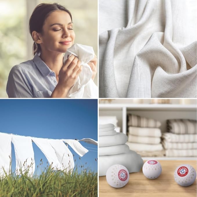Arm & Hammer OdorBusterz?? Odor Eliminator Balls, White Linen, 3 Count ?€? Baking Soda Odor Control for Closets, Drawers, Hampers & Small Spaces