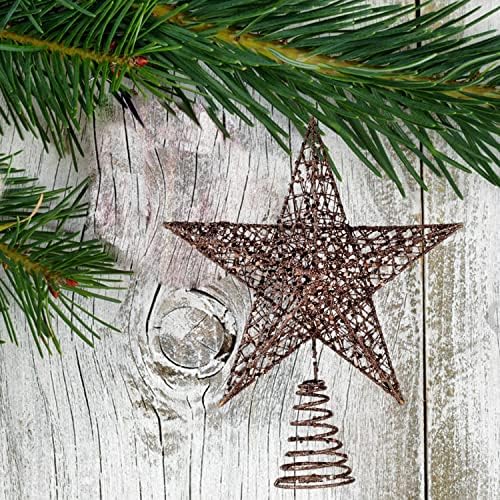 BinaryABC Iron Christmas Tree Star Topper,20cm Glittering Tree Topper - Image 6