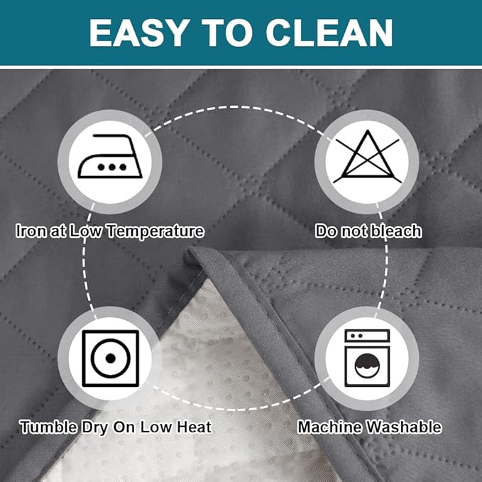 Turquoize 100% Waterproof Futon Cover Futon Slipcover Washable Armless Sofa Bed Slipcover Protector Seat Width Up to 70" with Adjustable Elastic Strap Anti-Slip for Dogs, Gray
