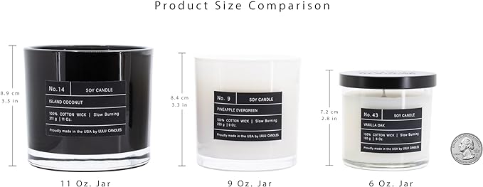 Lulu Candles | Bamboo Rose | Luxury Scented Soy Jar Candle | Hand Poured in The USA | Highly Scented & Long Lasting- 6 Oz.