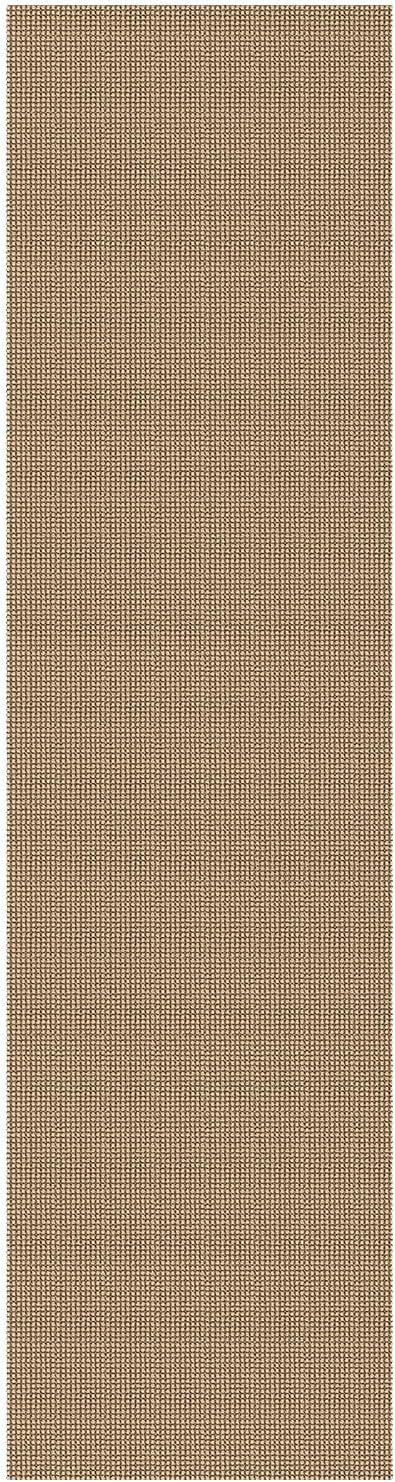 IOHOUZE Washable Runner Rug 3x10 Non Slip Rubber Backed Long Hallway Runner Entryway Runner Indoor, Kitchen Rugs Woven Cotton Floor Carpet for Hall Entrance, Orange/Tan/Brown
