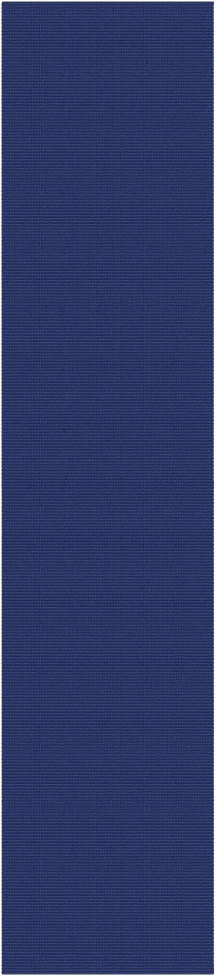 IOHOUZE Washable Runner Rug 3x10 Non Slip Rubber Backed Long Hallway Runner Entryway Runner Indoor, Kitchen Rugs Woven Cotton Floor Carpet for Hall Entrance, Royal Blue/Navy