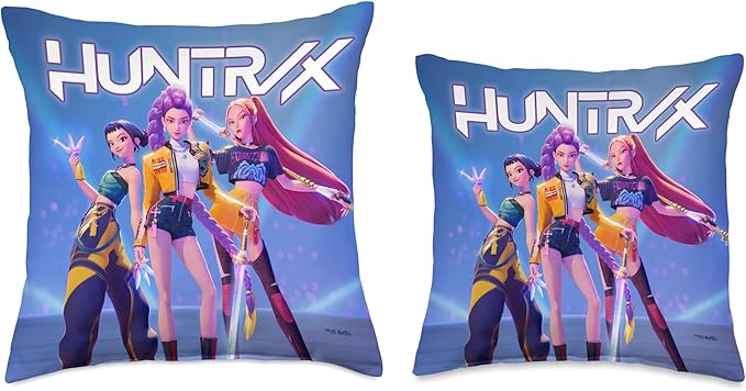 Kpop Demon Hunters HUNTR/X Officially Licensed Throw Pillow