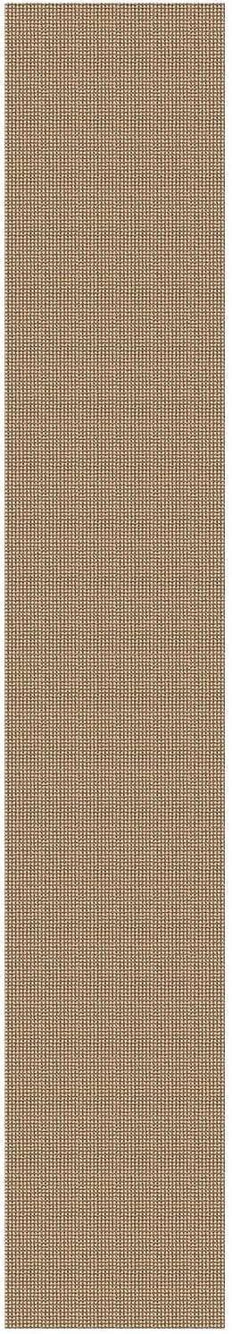 IOHOUZE Washable Exrea Long Hallway Runner Rug 2.6x16 Rubber Backed Kitchen Runner Entryway Runner Indoor, Woven Rugs Floor Carpet for Kitchen Hall Entryway Stair, Orange/Tan/Brown