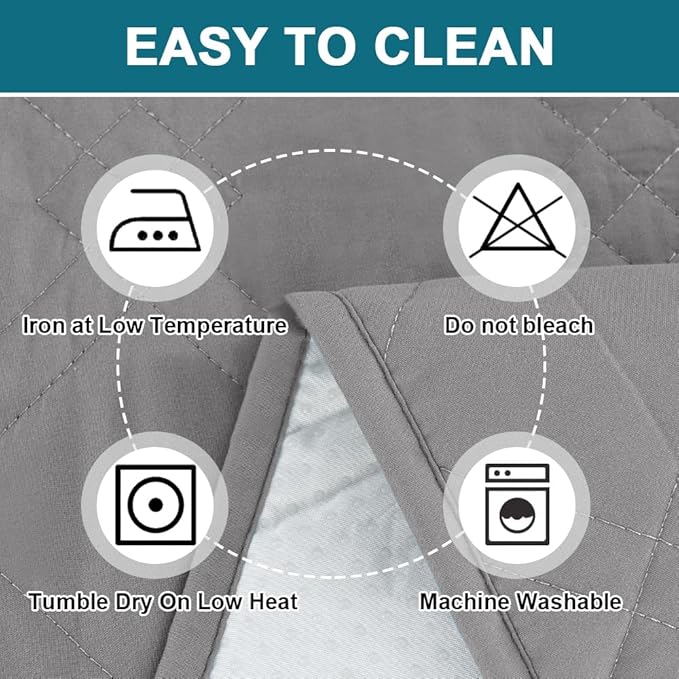 Turquoize 100% Waterproof Couch Cover Sofa Covers for 2 Cushion Couch Loveseat Covers Triple Non-Slip Washable Furniture Protector Cover for Pets, Kids, Dog (Loveseat 54", Light Gray)
