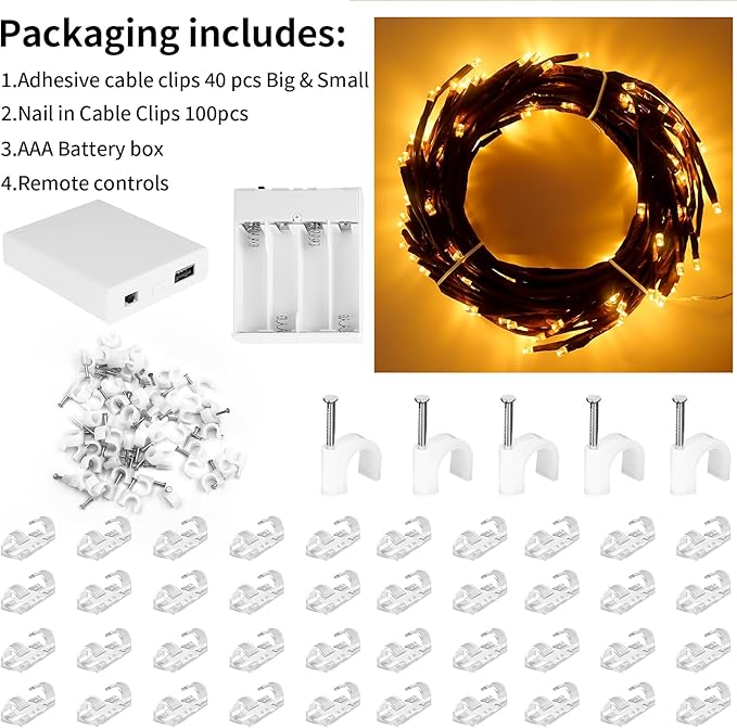 FNHMSL Enchanted Willow Vine Lights 7.55FT 144LED 2 PCS Brown Tree Branch Lights for Wall, Remote Timer,8 Light Model,Bedroom Wall Doors Wedding, Christmas, USB Battery Box