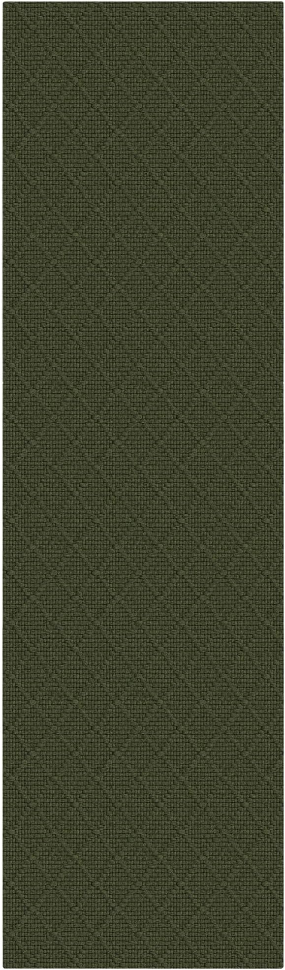 KOZYFLY Runner Rug 3x18 Ft Washable Runners for Hallways Non Slip Rubber Backed Kitchen Runners, Extra Long Entryway Runner Indoor, Floor Carpet for Hallway Kitchen Entryway, Dark Green