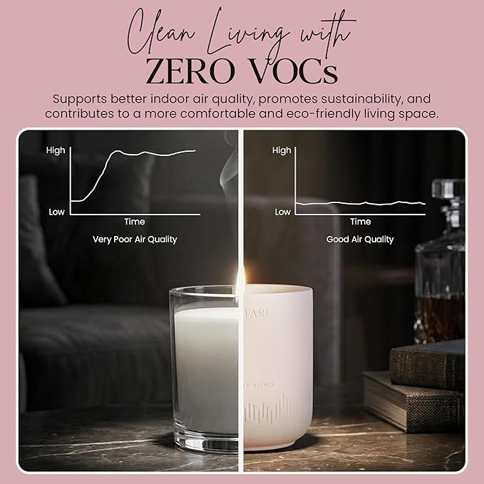 CAFTARI Luxury Aromatherapy Candle | Rose, Sandalwood & Violet Scented | 60 Hour Burn | Clean Coconut Soy Wax | Vegan, Gift-Ready Candle for Upliftment, Presence and Happiness | Dolce Far Niente
