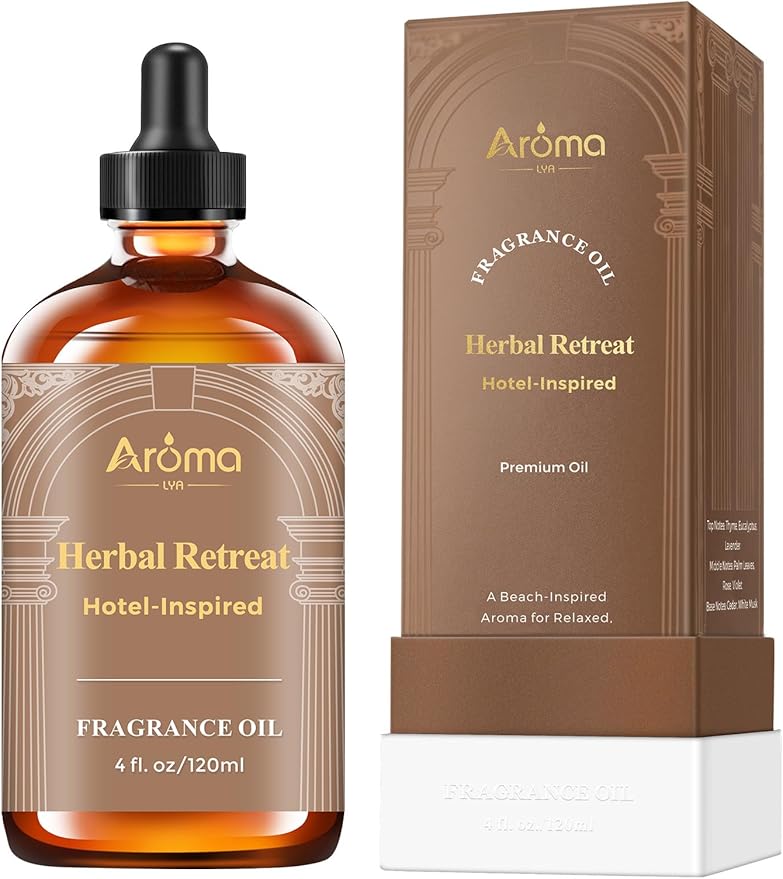 Herbal Retreat — a Hotel-Inspired Diffuser Oil with a Beach-Spa Vibe, Hotel Diffuser Oil for Diffuser for Home Fragrance Oil for Ultrasonic and Waterless Diffusers and Crafting