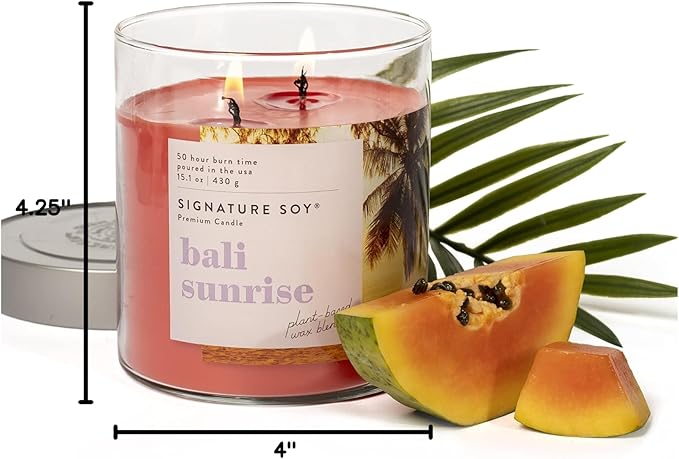 Signature Soy Lidded Bali Sunrise Scented Candle