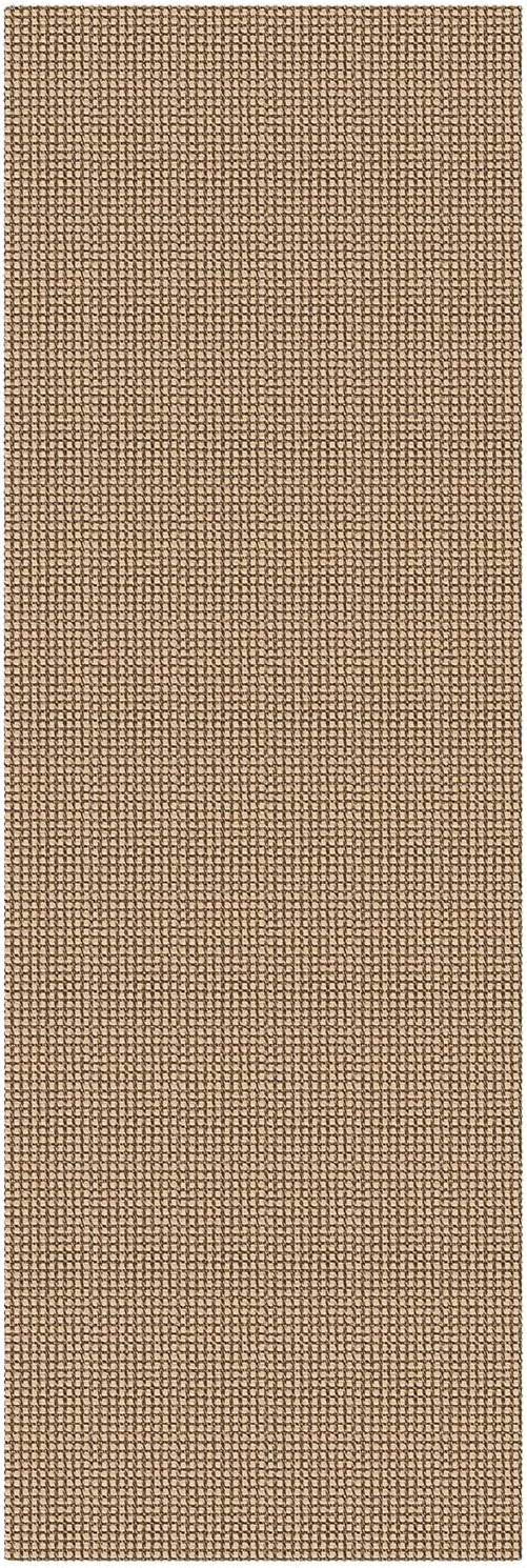 IOHOUZE Washable Runner Rug 2x6 Non Slip Rubber Backed Runners for Hallways Entryway Runner Indoor, Kitchen Rugs Woven Cotton Floor Carpet for Hall Entrance Bedroom, Orange/Tan/Brown