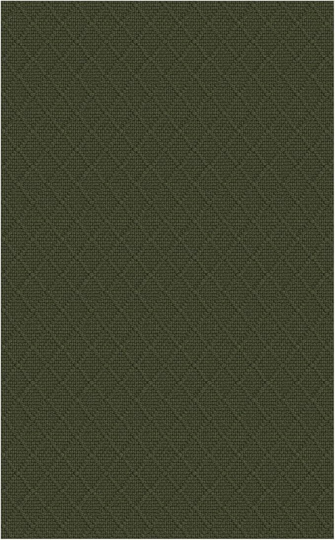 KOZYFLY Small Area Rug 2x3 Ft Washable Entryway Rug Non Slip Rubber Backed Throw Rugs Indoor Door Mat, Braided Cotton Floor Carpet for Front Entrance Front Door Sink Foyer, Dark Green