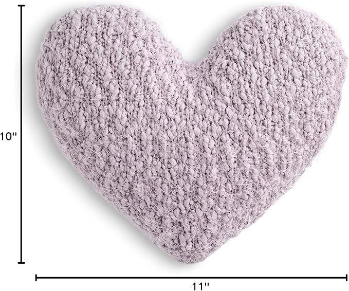 DEMDACO Giving Collection Lavender Purple Weighted Giving Heart - Weighted Heart Pillow for Bedding - Decorative Throw Pillow - Meaningful Gift Idea - Handmade - Luxurious, Soft & Cozy - 1.85 lbs