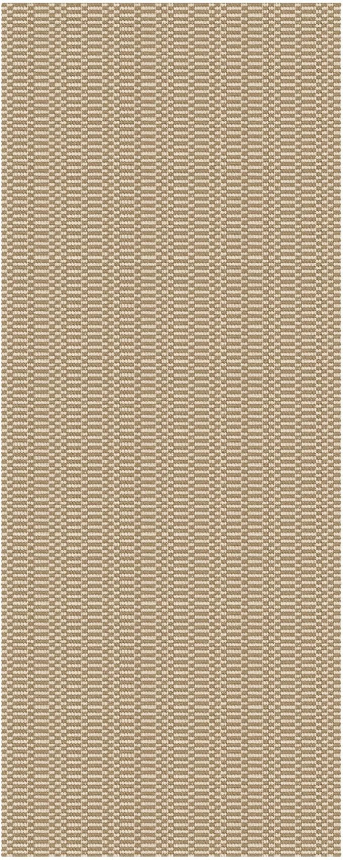 KOZYFLY Washable Runner Rug 2x5 Ft Runners for Hallways Rubber Backed Throw Rug, Braided Cotton Entryway Runner Indoor, Carpet Runners for Hallway Kitchen Entryway Bedroom, Sand/Ivory