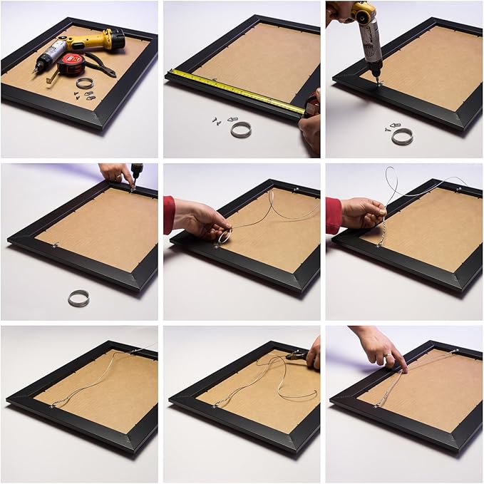 Craig Frames American Barn, Faux Barnwood Picture Frame, Blue, 20 x 24 Inch