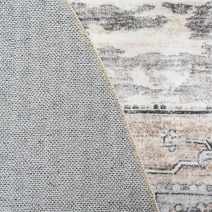 11x15 Area Rug for Living Room:Ultra-Large Washable Boho Rugs with Non Slip Rubber Backing Stain Resistant Low Pile Carpet for Bedroom Dining Room Indoor Soft Carpets Home Decor Floor Mat 11X15 Beige