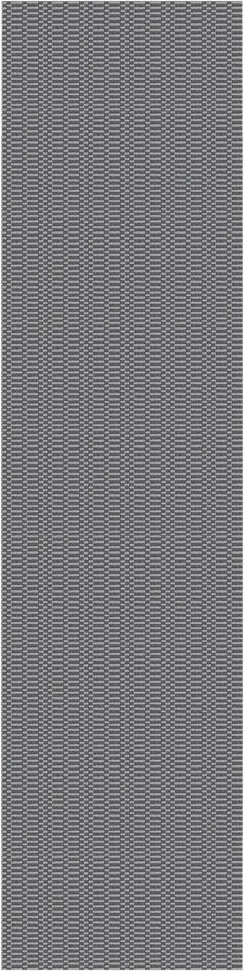 KOZYFLY Washable Runner Rug 2x8 Ft Runners for Hallways Non Slip Kitchen Runner Rugs Braided Cotton Entryway Runner Indoor, Carpet Runners for Hallway Entryway Bedroom, Grey/Charcoal Grey