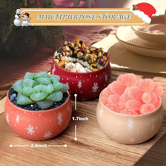 Christmas Scented Candles Gifts Set for Women, 6 Pack 2.5 Oz Candle Set, Natural Soy Wax for Home Scented, Aromatherapy Candles for Birthday, Christmas Gifts for Women