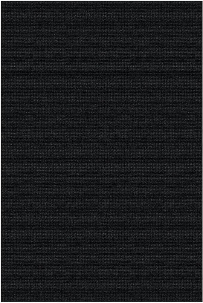 KOZYFLY Washable Area Rug for Living Room 6x9 Ft Non Slip Rubber Backed Bedroom Rug Braided Cotton Dining Room Rug, Large Floor Carpet for Living Room Dining Room, Black