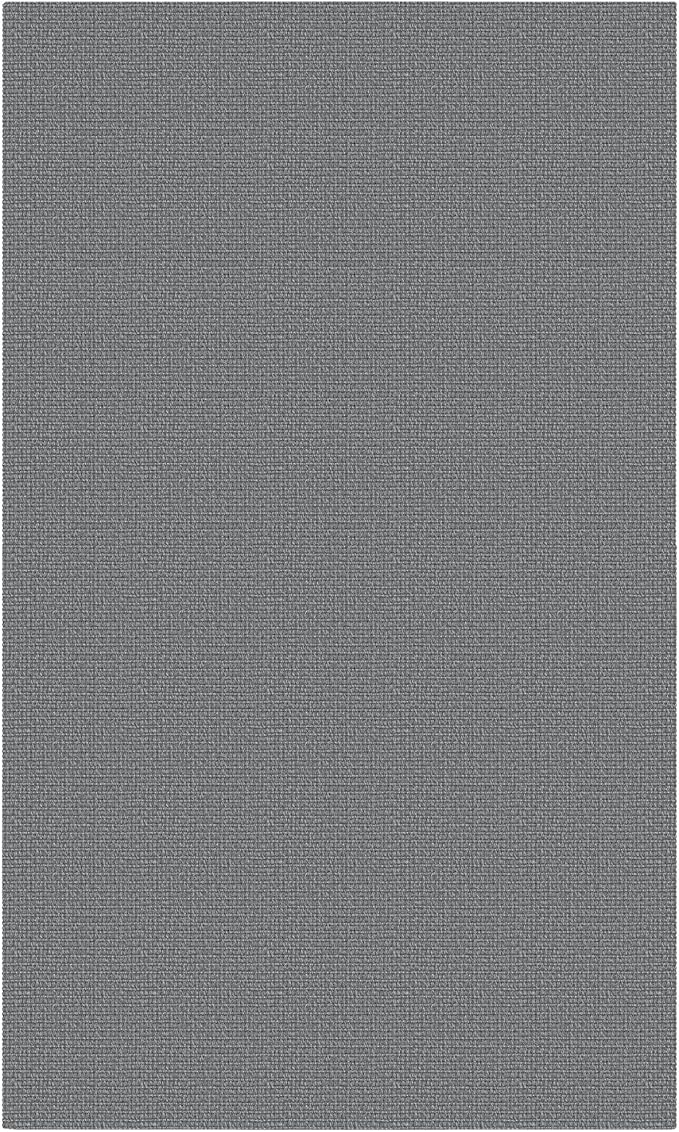 KOZYFLY Washable Entryway Rug 3x5 Ft Area Rugs Cotton Rubber Backed Throw Rugs Indoor Door Mat Kitchen Rugs Braided Floor Carpet for Front Entrance Kitchen Living Room, Grey