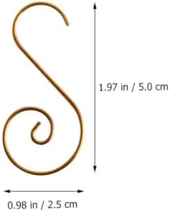FENICAL 80pcs Christmas Ornament Hook Creative Metal Hanger - Image 2