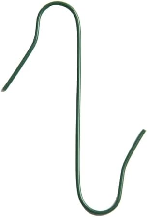 100PCS Christmas Tree Hooks Metal S-Shaped Ornament Hangers for Bauble Hanging Decoration Wires Green Gold Silver 4cm(Green) - Image 4