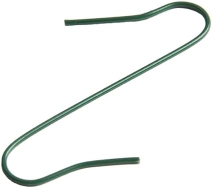 100PCS Christmas Tree Hooks Metal S-Shaped Ornament Hangers for Bauble Hanging Decoration Wires Green Gold Silver 4cm(Green) - Image 5