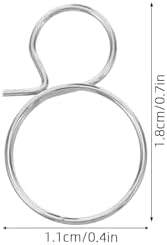 SOLUSTRE 100pcs Figure 8 Stainless Steel Chandelier Hook Pins - Image 2