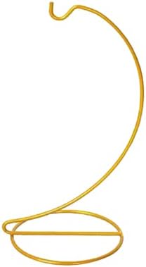 Hook Up Stylish Iron Hook Glass Ball Holder Fashionable Hanging Hooks Versatile Ornament Holder Stand Firm Home Decorations, 23x11cm, Gold by Unknown