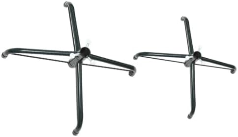 HOMSFOU 2pcs Sturdy Metal Xmas Tree Stand Quadripod Base for Christmas Tree by HOMSFOU