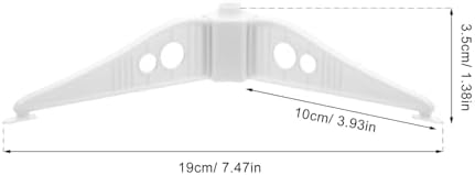 COHEALI 2pcs White Plastic Christmas Tree Stand Base 10cm for Artificial Xmas Tree Holder Indoor Outdoor Holiday Decoration Replacement Stand - Image 2