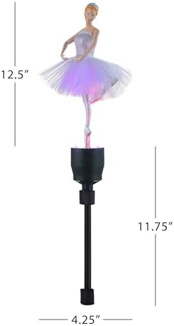 Mr. Christmas Animated Ballerina Christmas Tree Topper, Christmas Decoration, LED Lights, 24 Inch, Multi-Color - Image 4