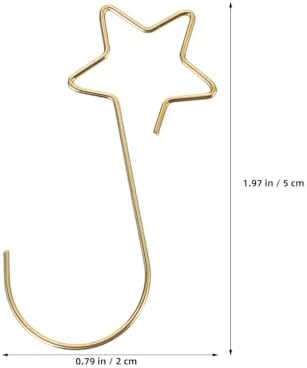 Wakauto 160pcs Ornament Hooks, Star Shaped Christmas Ornament Hangers - Image 2