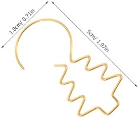 100pcs Mini Ornament Hooks: Gold Metal Wire Hangers with Tree Design - Reusable Small Decorative Hooks for Christmas Tree Baubles Holiday Ball Ornaments - Image 4