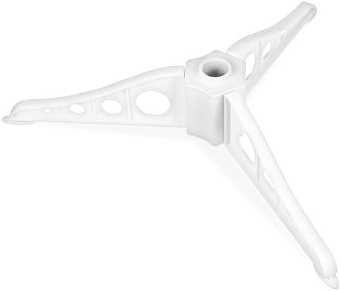 Artificial Christmas Tree Stand White Plastic Three Foot Triangle Base - Image 7