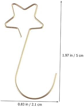 100pcs Flexible Christmas Ornament Hooks Star-Shaped Hangers for Baubles Wreaths and Stockings for Holiday Decoration and Everyday Use - Image 3