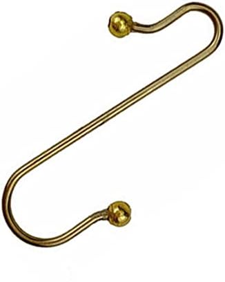 Ornament Hooks Hangers S-Shaped Metal Wire Ornament Hooks for Christmas Tree Decoration Hanging (Gold, 60), JH-00095G(60), 1.49 inch - Image 3