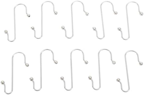 Syrisora S Shape Hooks Christmas Ornament,100pcs Stainless Steel Hooks Multipurpose Hanging S Shape Hooks Decoration Hangers for Christmas Tree Ornament by Syrisora