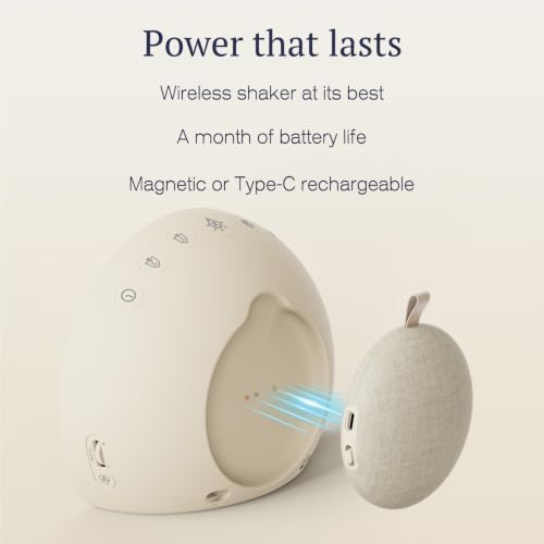 ANJANK Extra Loud Alarm Clock with Wireless Bed Shaker, Vibrating Dual Alarm with Light Wake Up for Heavy Sleepers & Hearing Impaired, 9-Color Night Light, 8 Sounds, 0-100% Dimmer, USB Charger - Image 5