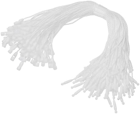 PATIKIL Christmas Ornament Hooks, 100 Pcs LED String Light Hanging Cable Holiday Decor Gift Tag Hanger with Snap Lock for Valentine's Halloween, White by PATIKIL