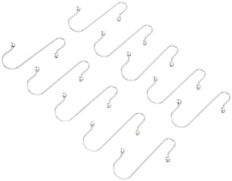 100pcs Stainless Steel Hooks, S Shape Hooks for Christmas Tree Ornaments, Multipurpose Decoration Hangers with Rustproof Design, Durable Hanging Hooks for Holiday Decorations and S - Image 2