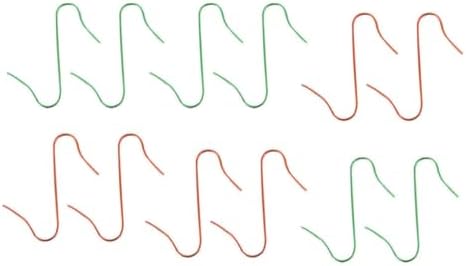 100pcs Christmas Hanging Hooks Metal Red S Shaped Ornament Hangers by Unknown