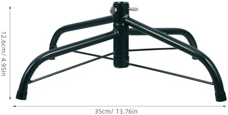 NUOBESTY Christmas Tree Stand Folding Metal Iron Base for Artificial Tree with 0. 75 Inch Hole, Black 35cm - Image 5
