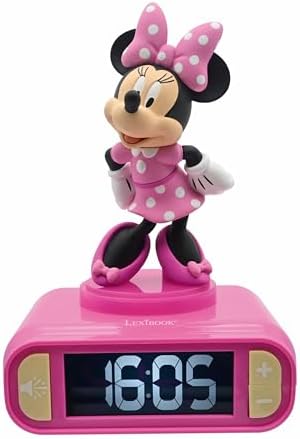 LEXiBOOK, Minnie Nightlight Alarm Clock, RL800MN by Lexibook